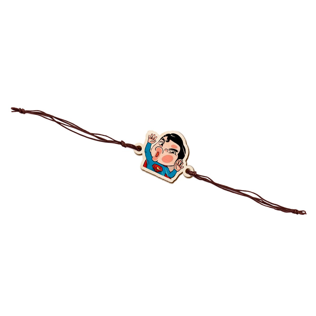 Superman Wooden Rakhi